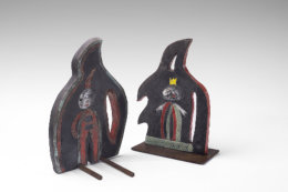 Little King, 28 cm, Keramik, Raku, Alteisen